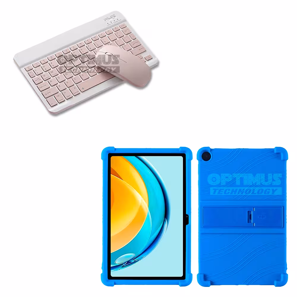 Kit Forro Protector Antigolpes + Teclado y Mouse Bluetooth para Tablet Lenovo Tab M10 Plus 3era Gen 10.6 2022 TB-125FU
