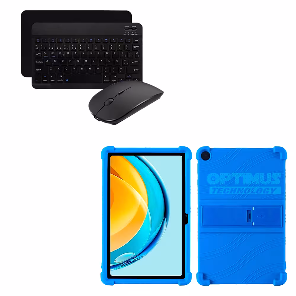 Kit Forro Protector Antigolpes + Teclado y Mouse Bluetooth para Tablet Lenovo Tab M10 Plus 3era Gen 10.6 2022 TB-125FU