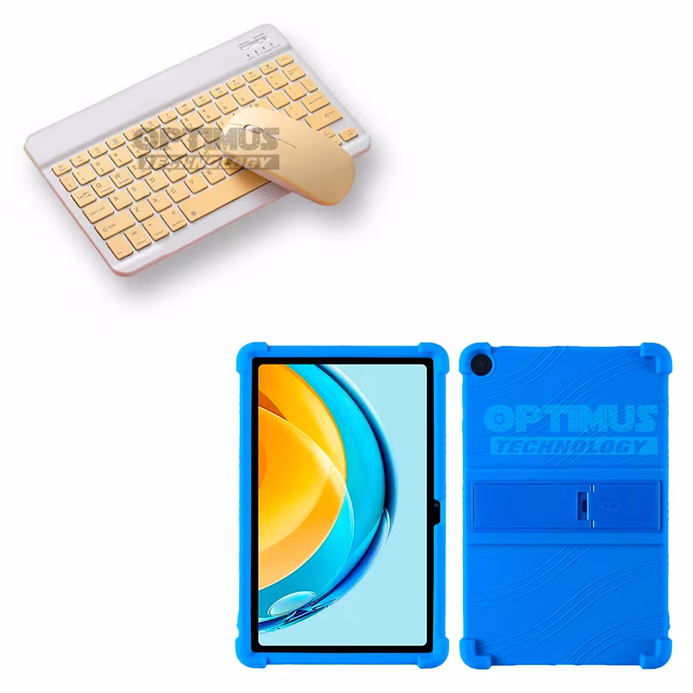Kit Forro Protector Antigolpes + Teclado y Mouse Bluetooth para Tablet Lenovo Tab M10 Plus 3era Gen 10.6 2022 TB-125FU