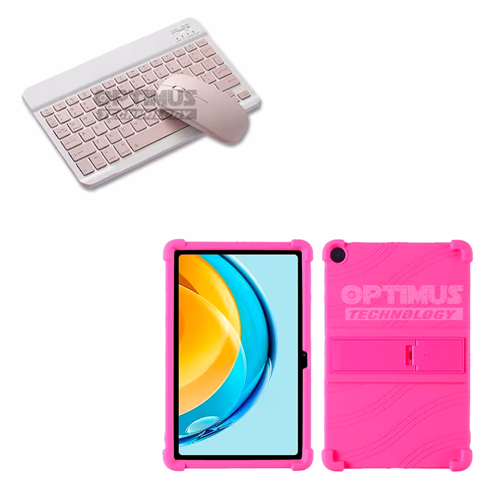 Kit Forro Protector Antigolpes + Teclado y Mouse Bluetooth para Tablet Lenovo Tab M10 Plus 3era Gen 10.6 2022 TB-125FU
