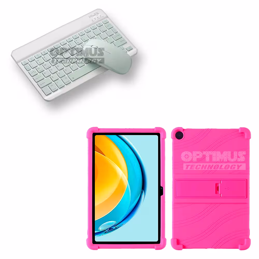 Kit Forro Protector Antigolpes + Teclado y Mouse Bluetooth para Tablet Lenovo Tab M10 Plus 3era Gen 10.6 2022 TB-125FU