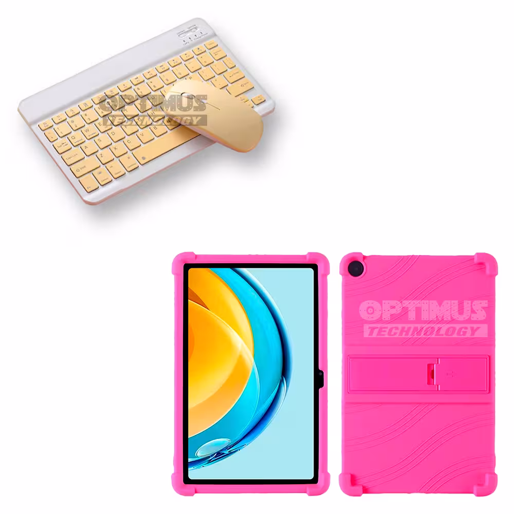 Kit Forro Protector Antigolpes + Teclado y Mouse Bluetooth para Tablet Lenovo Tab M10 Plus 3era Gen 10.6 2022 TB-125FU