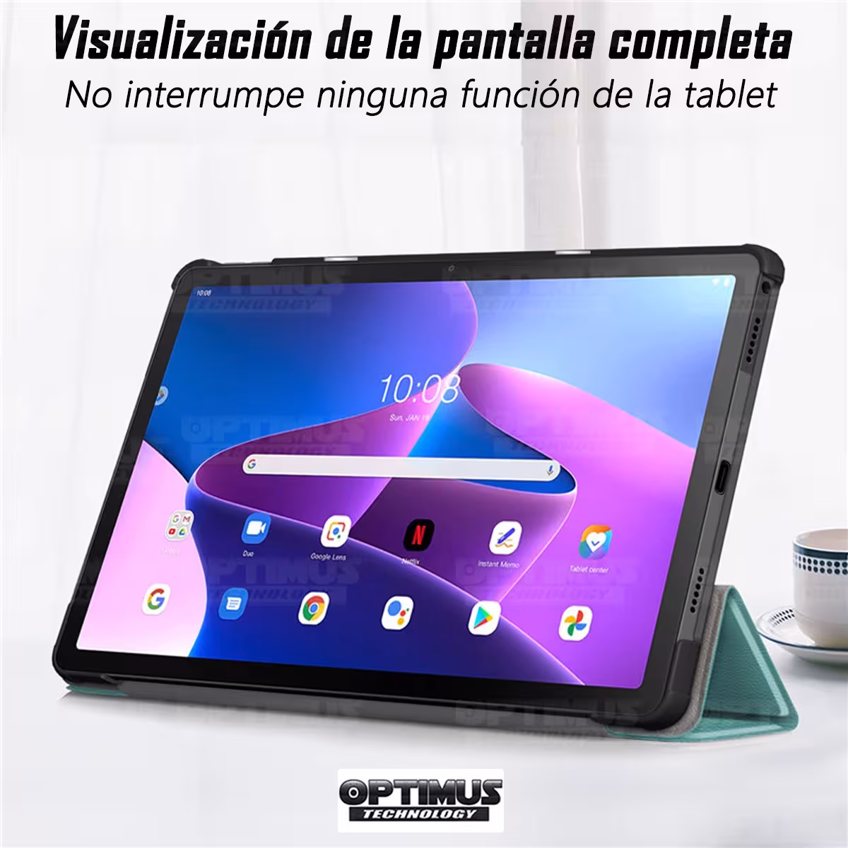Kit Case Forro Protector + Teclado y Mouse Ratón Bluetooth para Tablet Lenovo Tab M10 Plus 3era Gen 10.6 2022 TB-125FU / TB-128F
