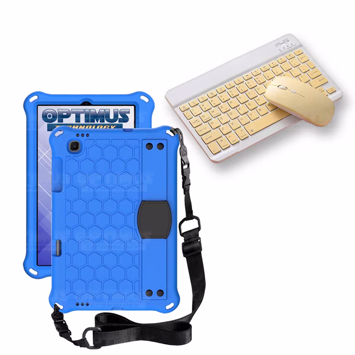 Kit Case Forro Protector con correa + Teclado y Mouse Ratón Bluetooth para Tablet Lenovo M10 HD TB-X306