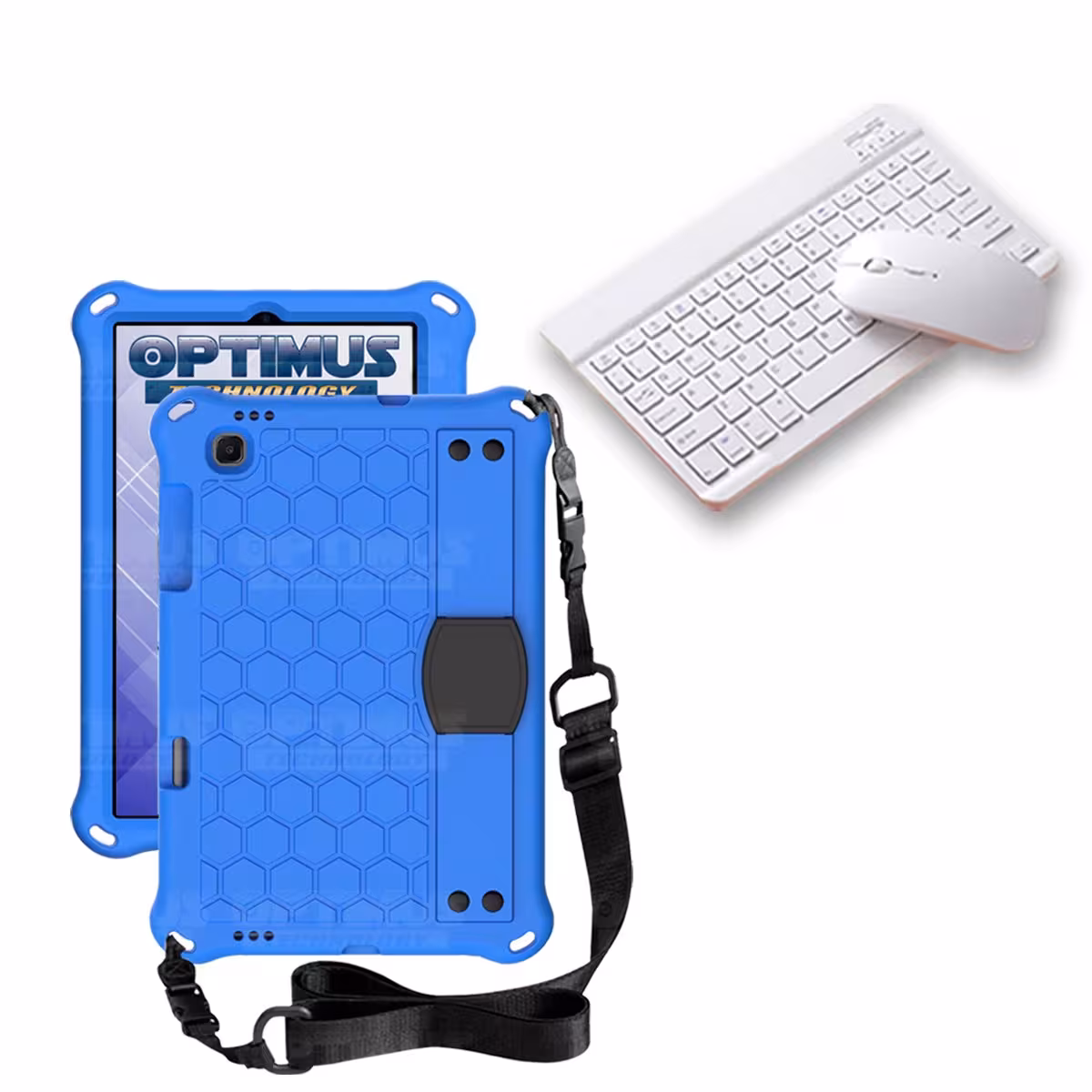 Kit Case Forro Protector con correa + Teclado y Mouse Ratón Bluetooth para Tablet Lenovo M10 HD TB-X306