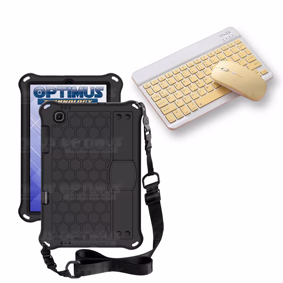 Kit Case Forro Protector con correa + Teclado y Mouse Ratón Bluetooth para Tablet Lenovo M10 HD TB-X306