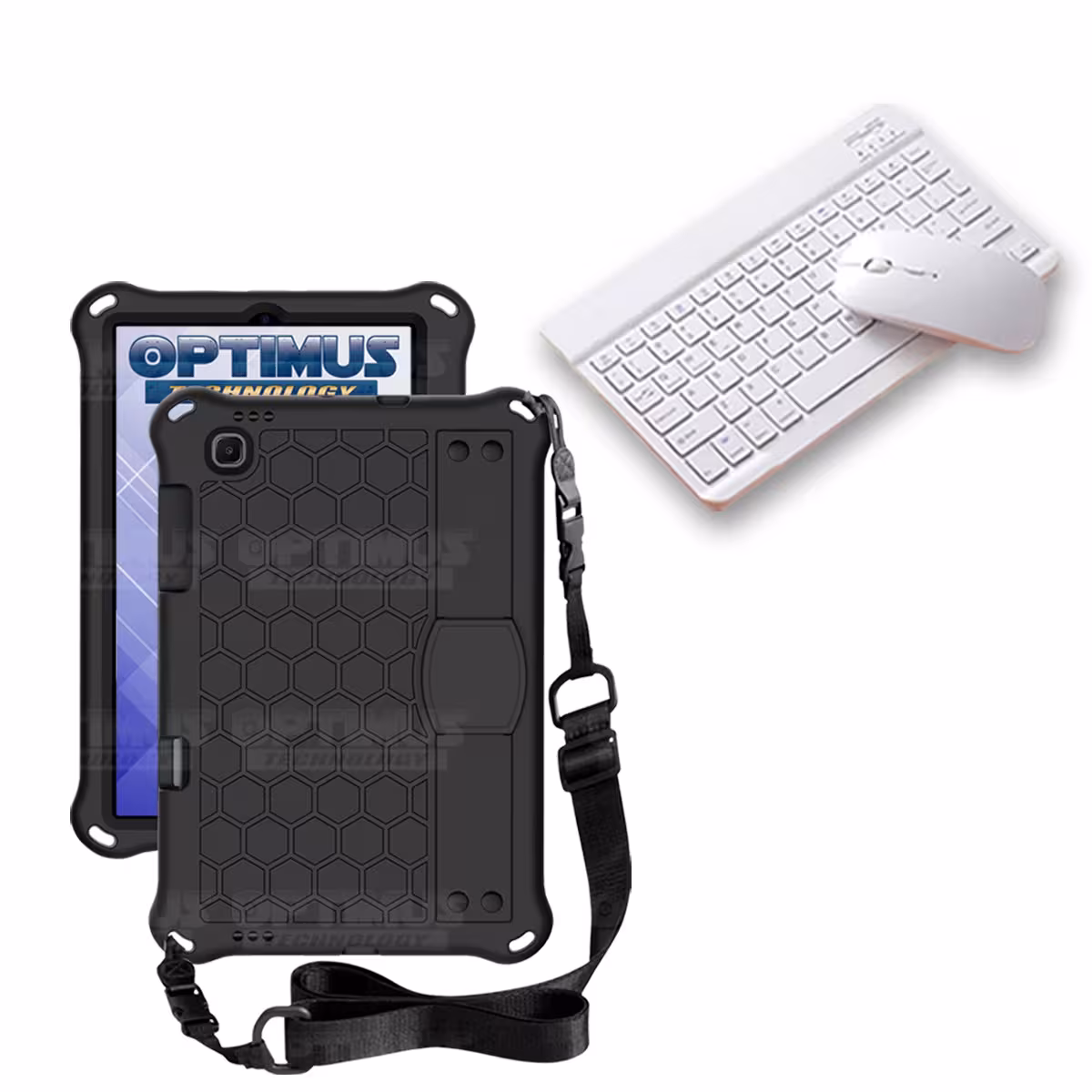 Kit Case Forro Protector con correa + Teclado y Mouse Ratón Bluetooth para Tablet Lenovo M10 HD TB-X306