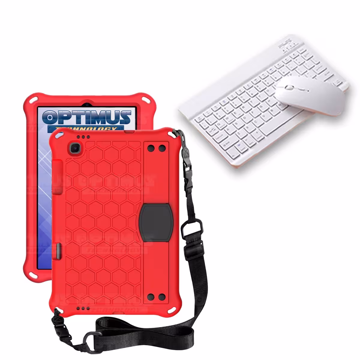 Kit Case Forro Protector con correa + Teclado y Mouse Ratón Bluetooth para Tablet Lenovo M10 HD TB-X306
