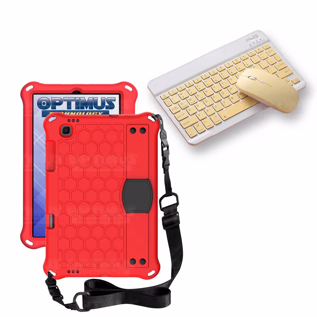 Kit Case Forro Protector con correa + Teclado y Mouse Ratón Bluetooth para Tablet Lenovo M10 HD TB-X306