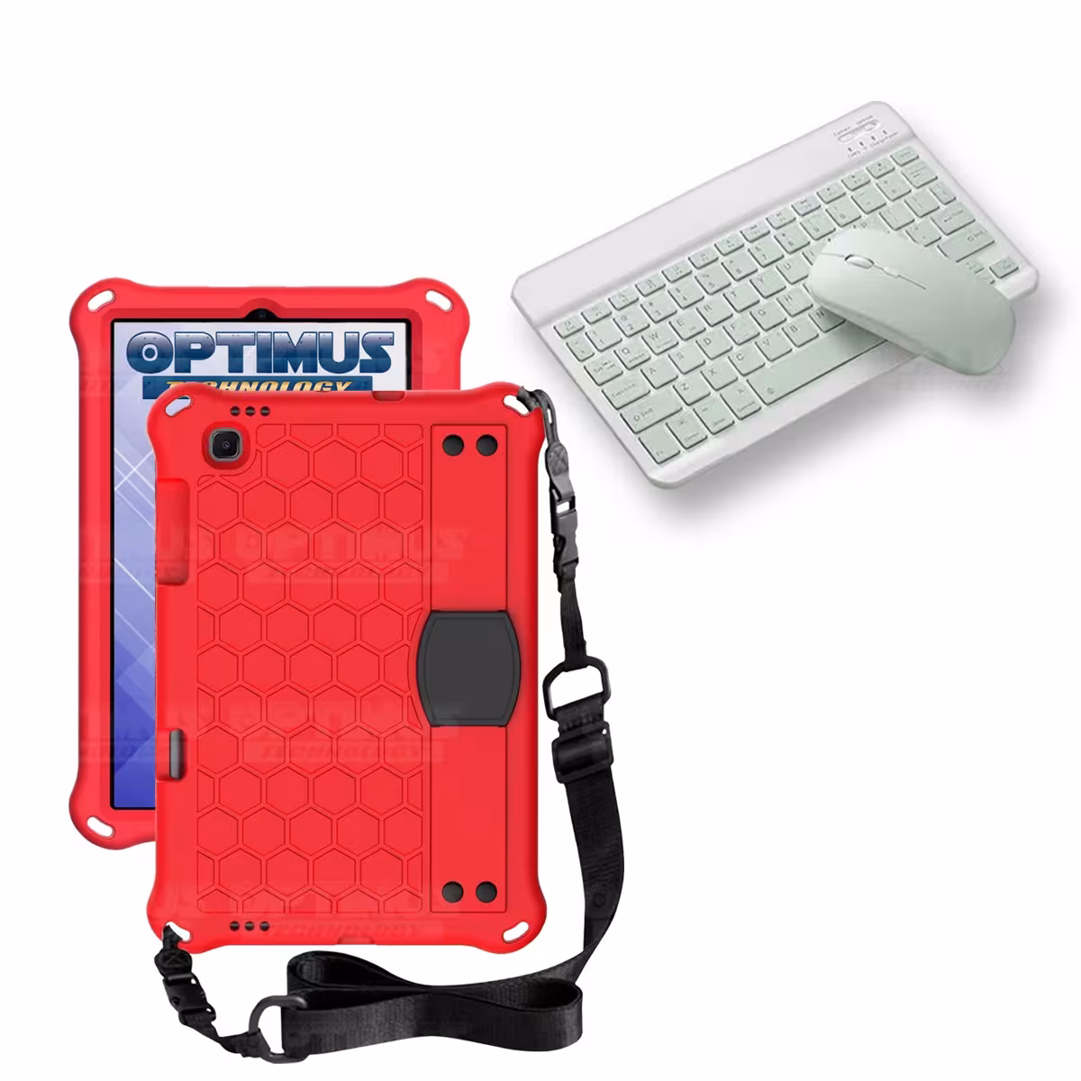 Kit Case Forro Protector con correa + Teclado y Mouse Ratón Bluetooth para Tablet Lenovo M10 HD TB-X306