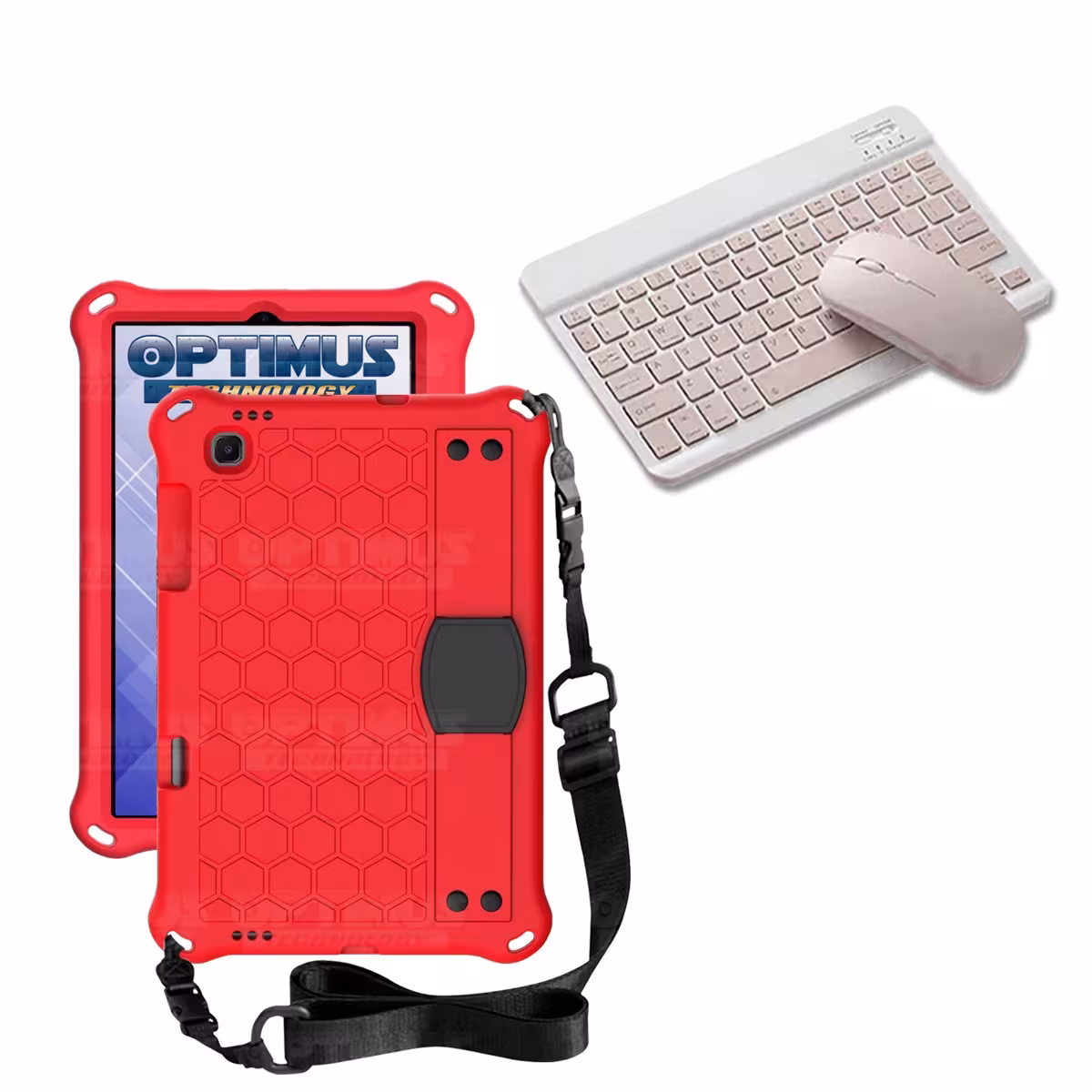 Kit Case Forro Protector con correa + Teclado y Mouse Ratón Bluetooth para Tablet Lenovo M10 HD TB-X306