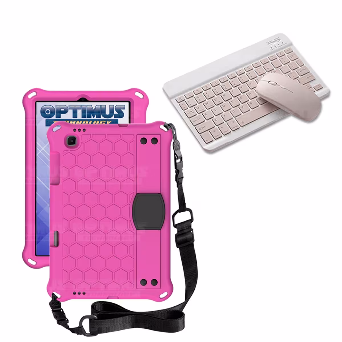 Kit Case Forro Protector con correa + Teclado y Mouse Ratón Bluetooth para Tablet Lenovo M10 HD TB-X306