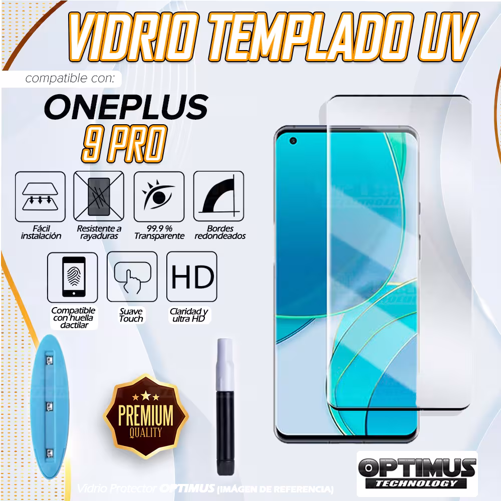 Vidrio templado Protector UV Dispersión Liquida para Oneplus 9 Pro
