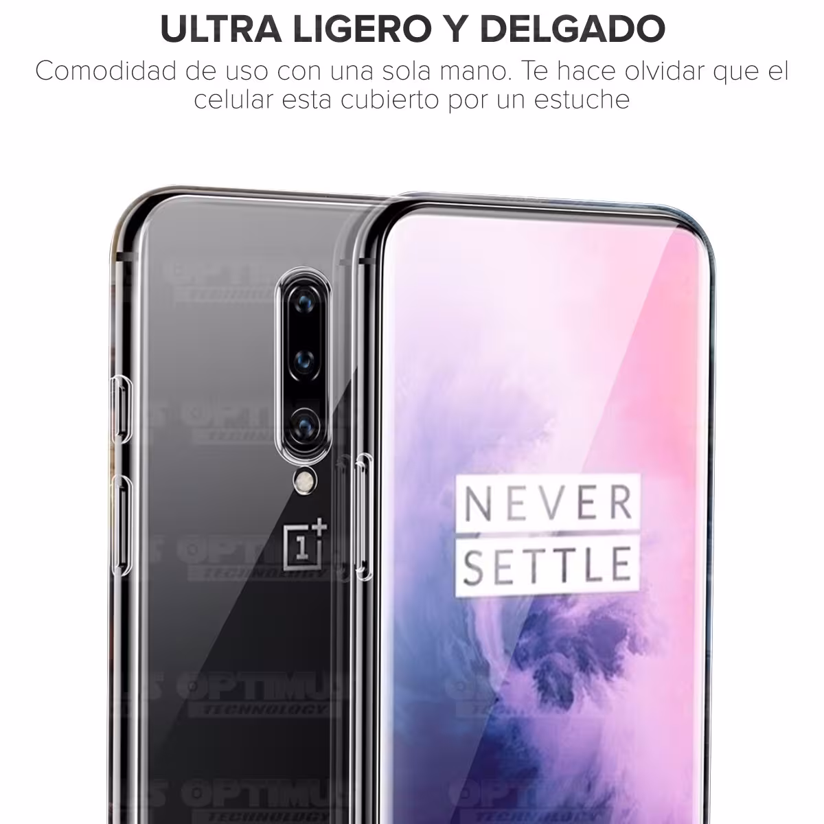 Estuche Case Forro Carcasa Protectora Delgada y suave para Celular Smartphone Oneplus 7 Pro