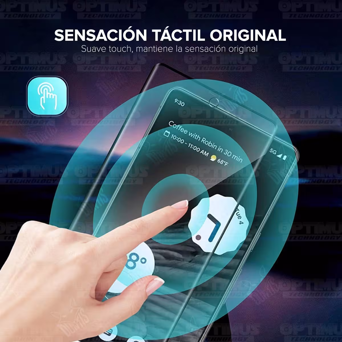 Kit Vidrio templado curvo 6D y Estuche Case Forro Protector para celular Google Pixel 6 Pro