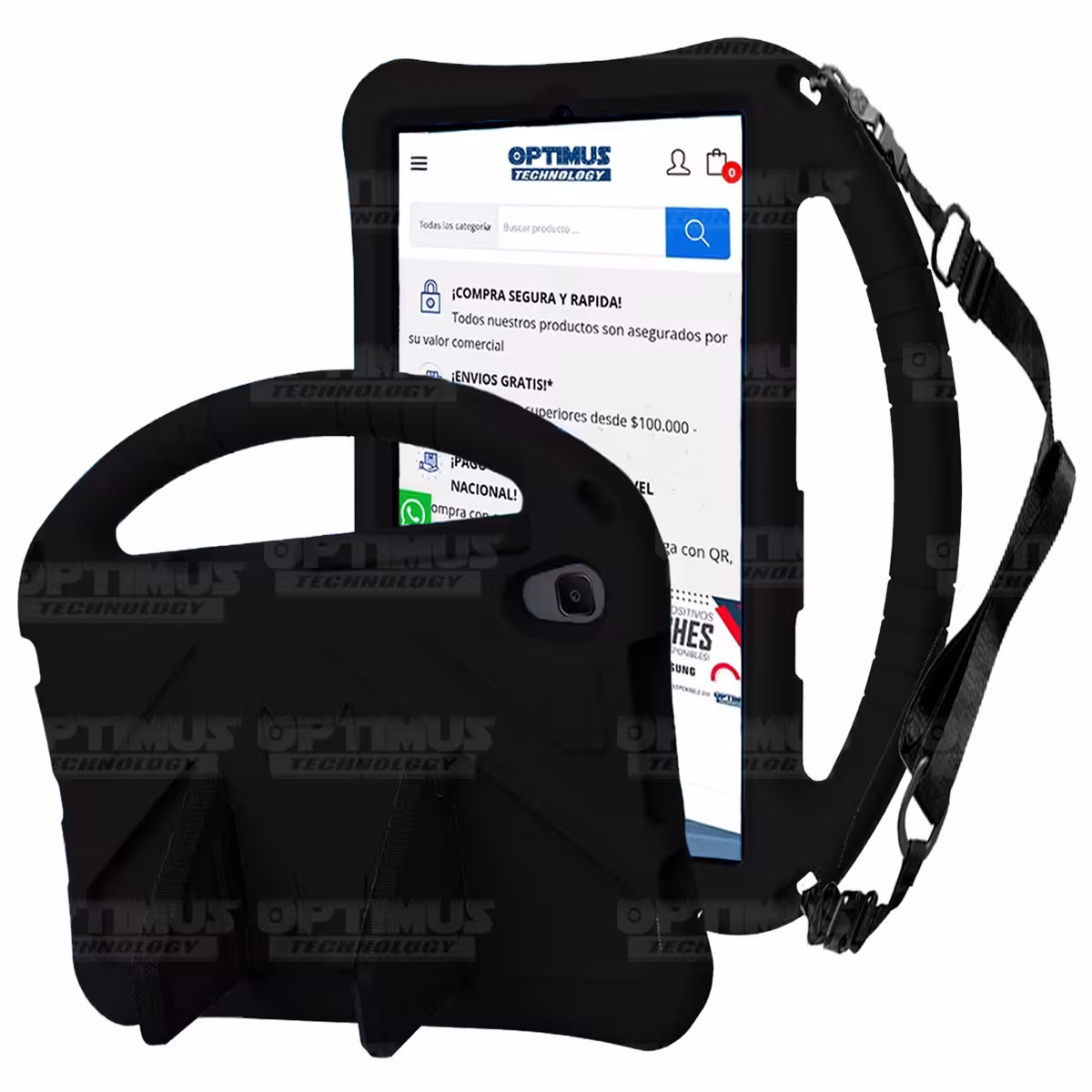 Estuche Case protector Con Anti-Shock Correa Desmontable Para Tablet Lenovo Tab M8 X8505f Anti golpes con soporte