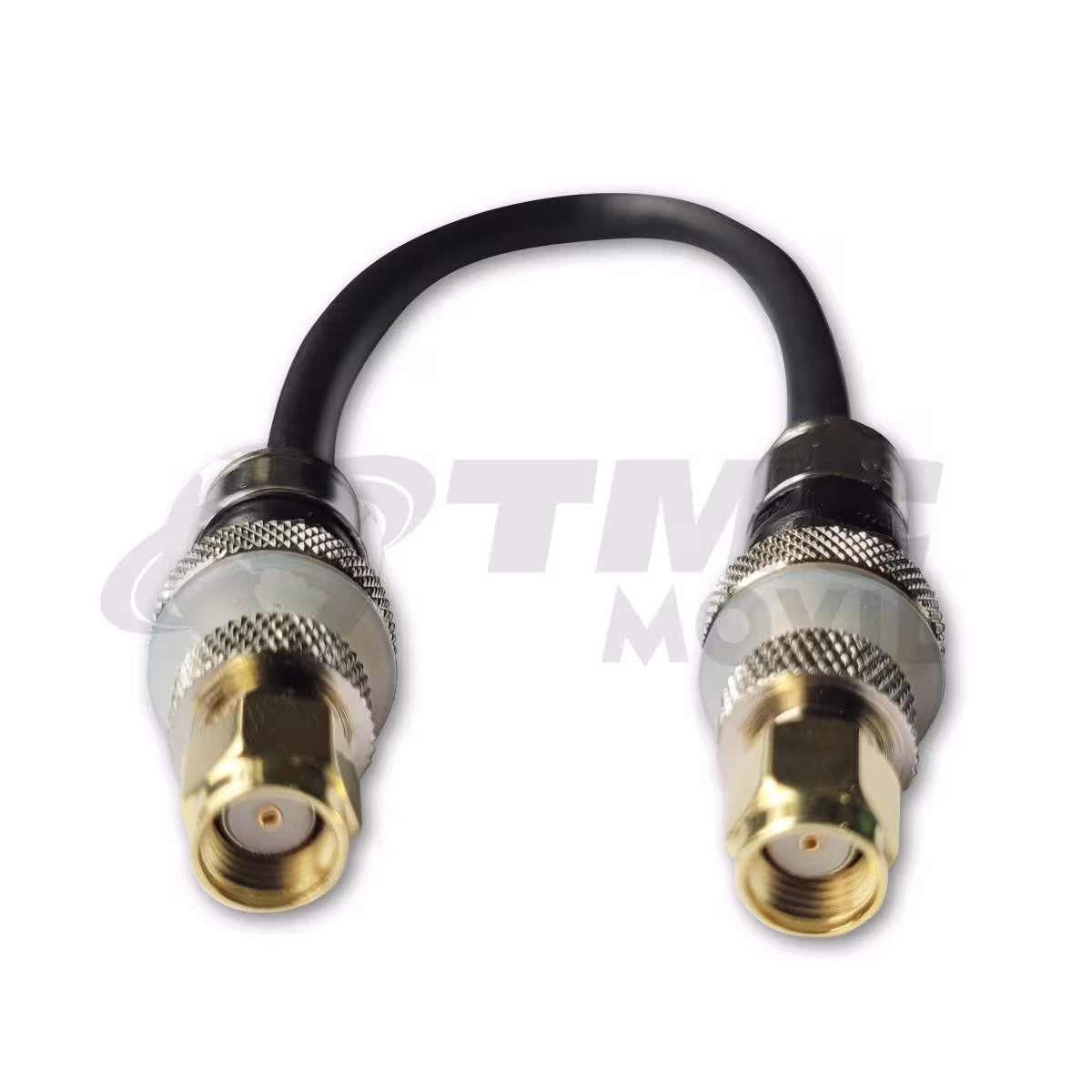 TMC MÓVIL Conector PIGTAIL SMA Macho RP Pin Hembra a SMA Macho RP Pin H ( x2 SMA Male RP ) cable RG-6 27,5cm Ultra Baja Perdida