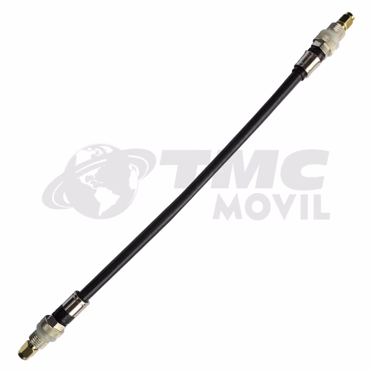 TMC MÓVIL Conector PIGTAIL SMA Macho RP Pin Hembra a SMA Macho RP Pin H ( x2 SMA Male RP ) cable RG-6 27,5cm Ultra Baja Perdida