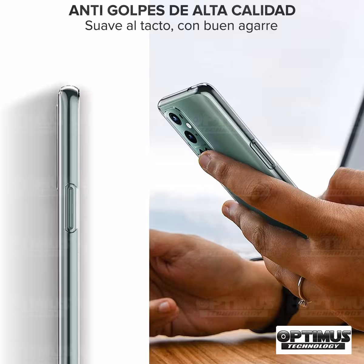 Kit Vidrio Cristal templado y Estuche Case Forro Protector para Celular Smartphone OnePlus 9