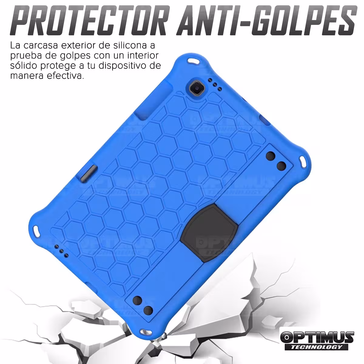 Kit Vidrio Cristal Templado Y Estuche Protector Anti golpes con Correa para Tablet Samsung Galaxy Tab S6 Lite 10.4 2022 P619