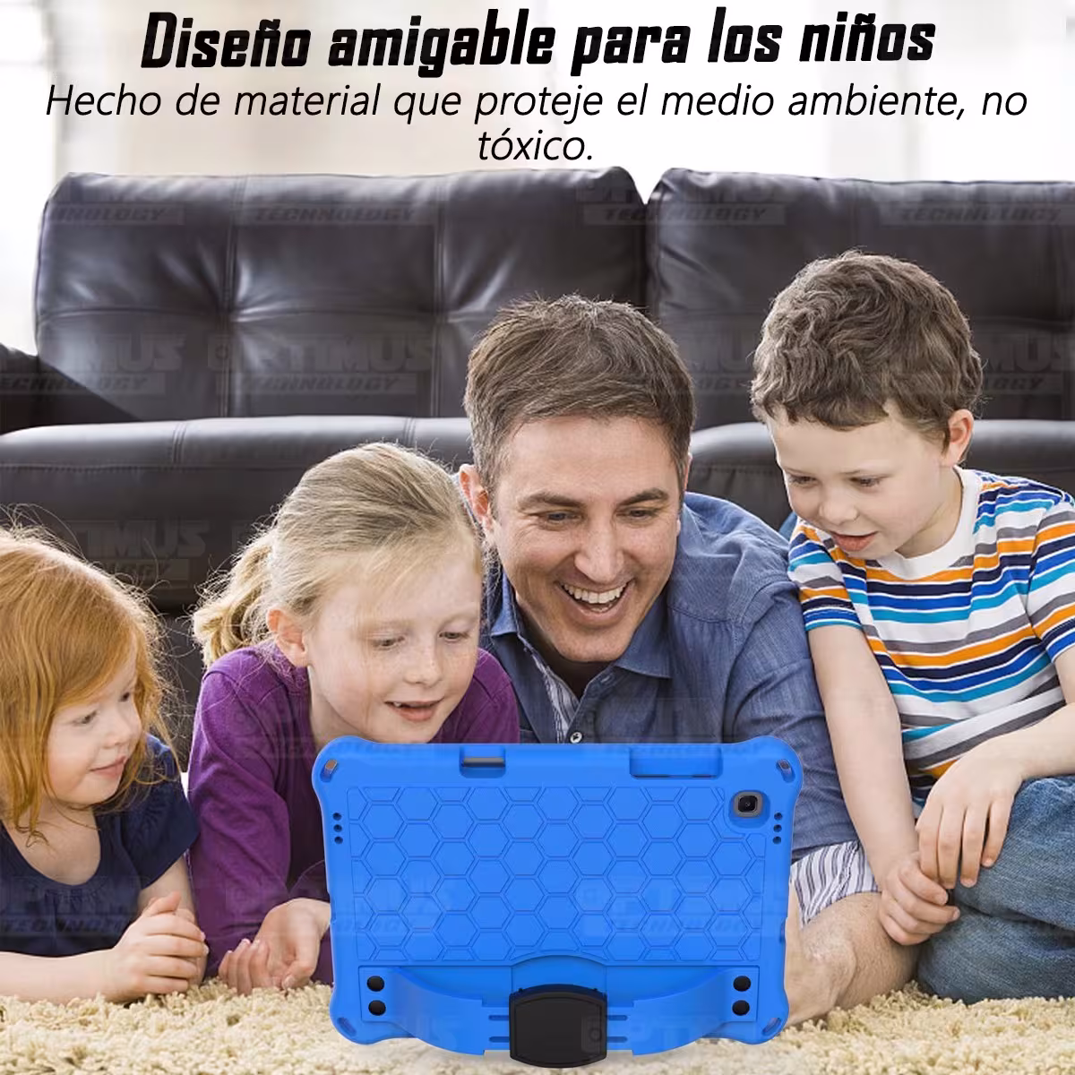 Kit Vidrio Cristal Templado Y Estuche Protector Anti golpes con Correa para Tablet Samsung Galaxy Tab S6 Lite 10.4 2022 P619