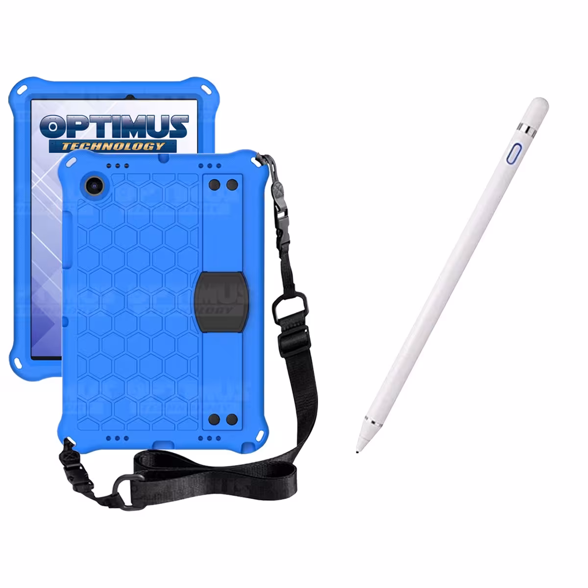 Kit Estuche Protector con Correa Y Lápiz Digital Stylus Pen para Tablet Samsung Galaxy Tab A8 10.5 2021 - 2022 SM-x200