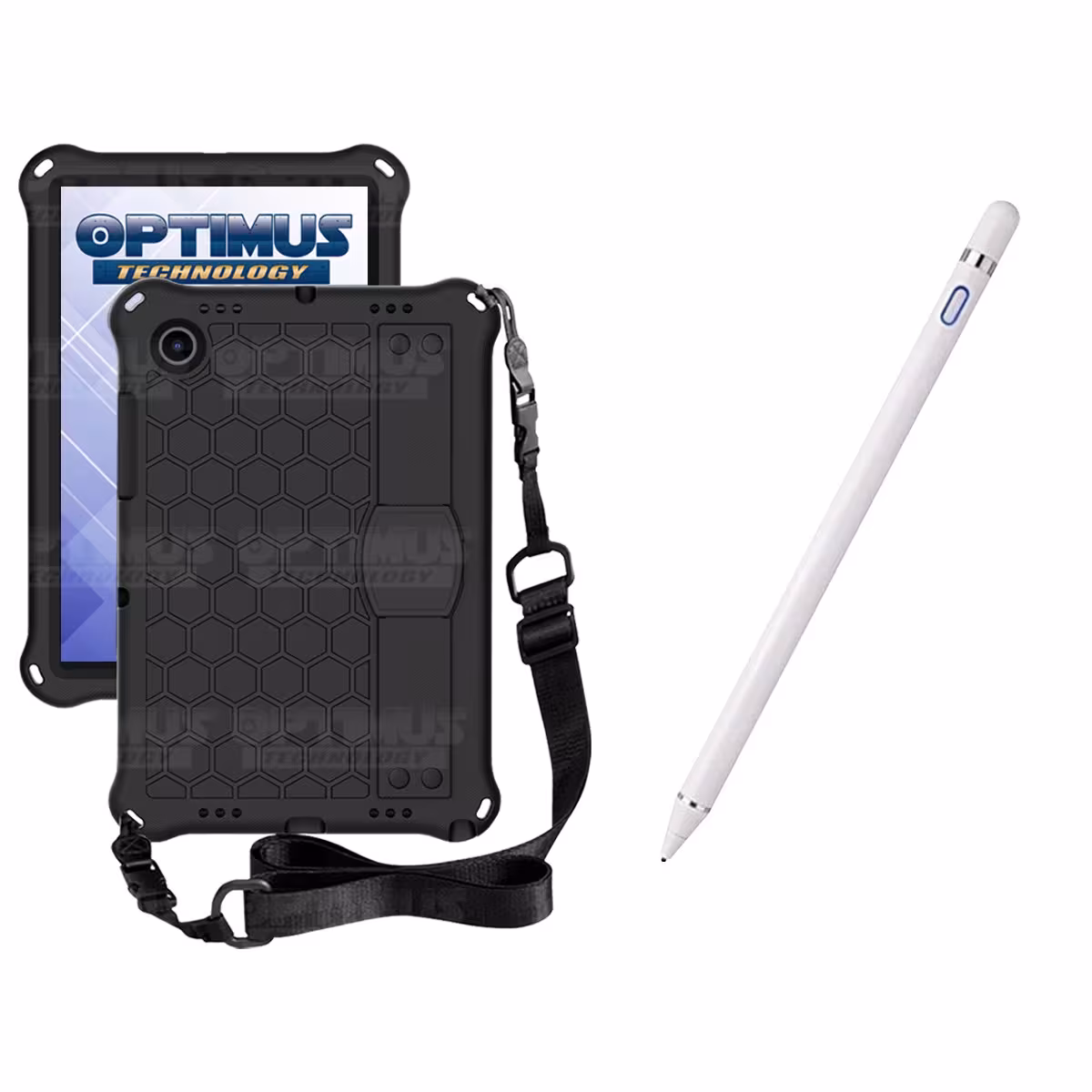 Kit Estuche Protector con Correa Y Lápiz Digital Stylus Pen para Tablet Samsung Galaxy Tab A8 10.5 2021 - 2022 SM-x200