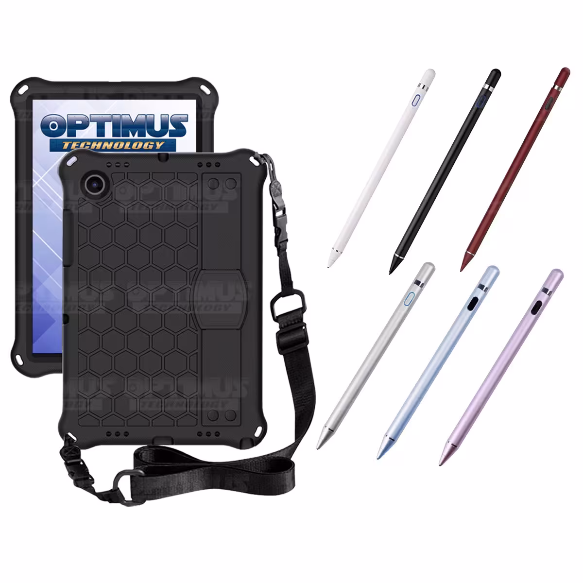 Kit Estuche Protector con Correa Y Lápiz Digital Stylus Pen para Tablet Samsung Galaxy Tab A8 10.5 2021 - 2022 SM-x200