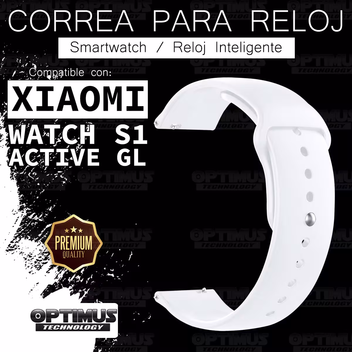 Correa Pulso de Goma tipo iWatch 22mm para reloj o Smartwatch Xiaomi Watch S1 Active GL