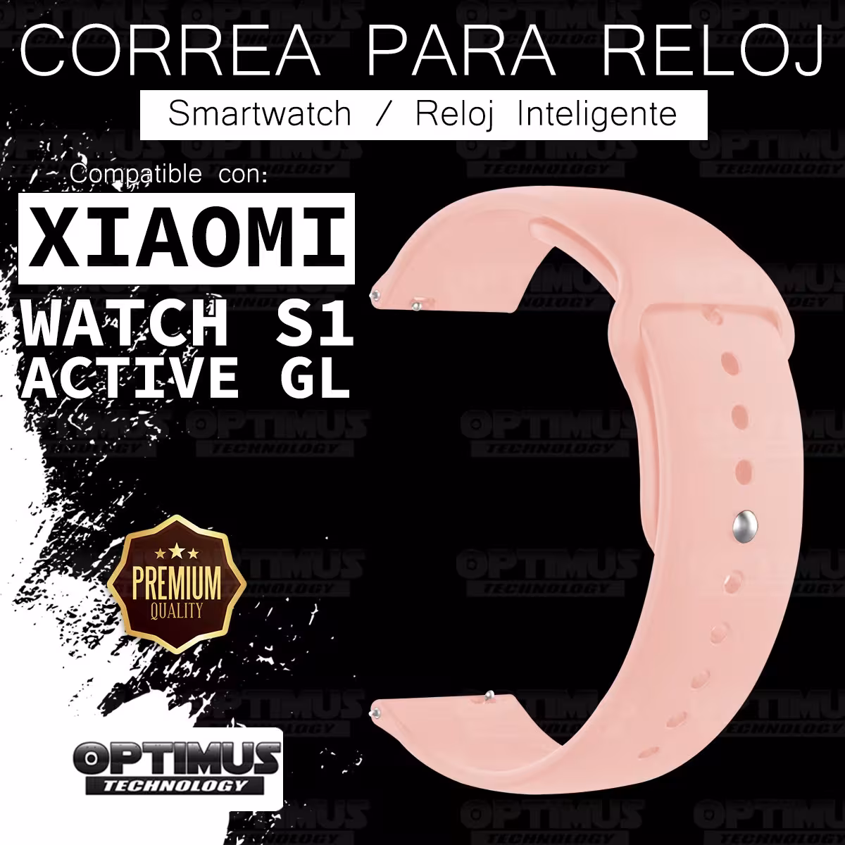 Correa Pulso de Goma tipo iWatch 22mm para reloj o Smartwatch Xiaomi Watch S1 Active GL