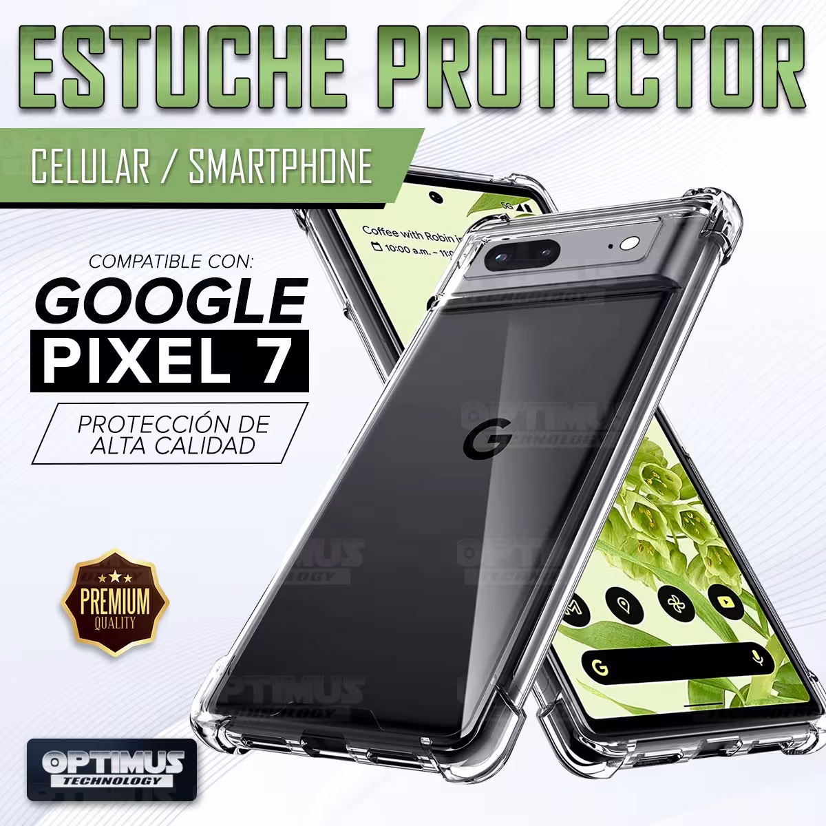 Estuche Case Forro Carcasa Protectora Delgada Anticaída para Celular Smartphone Google Pixel 7 5G 2022 6,3 pulgadas