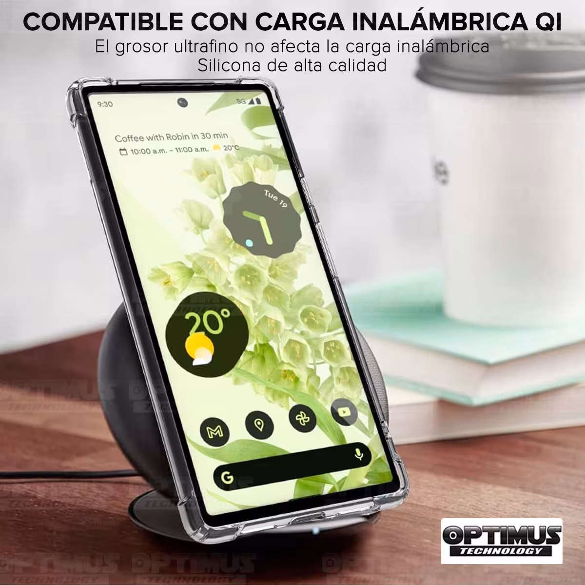 Kit Vidrio templado y Estuche Case Forro Protector para celular Google Pixel 7 5G 2022 6,3 pulgadas