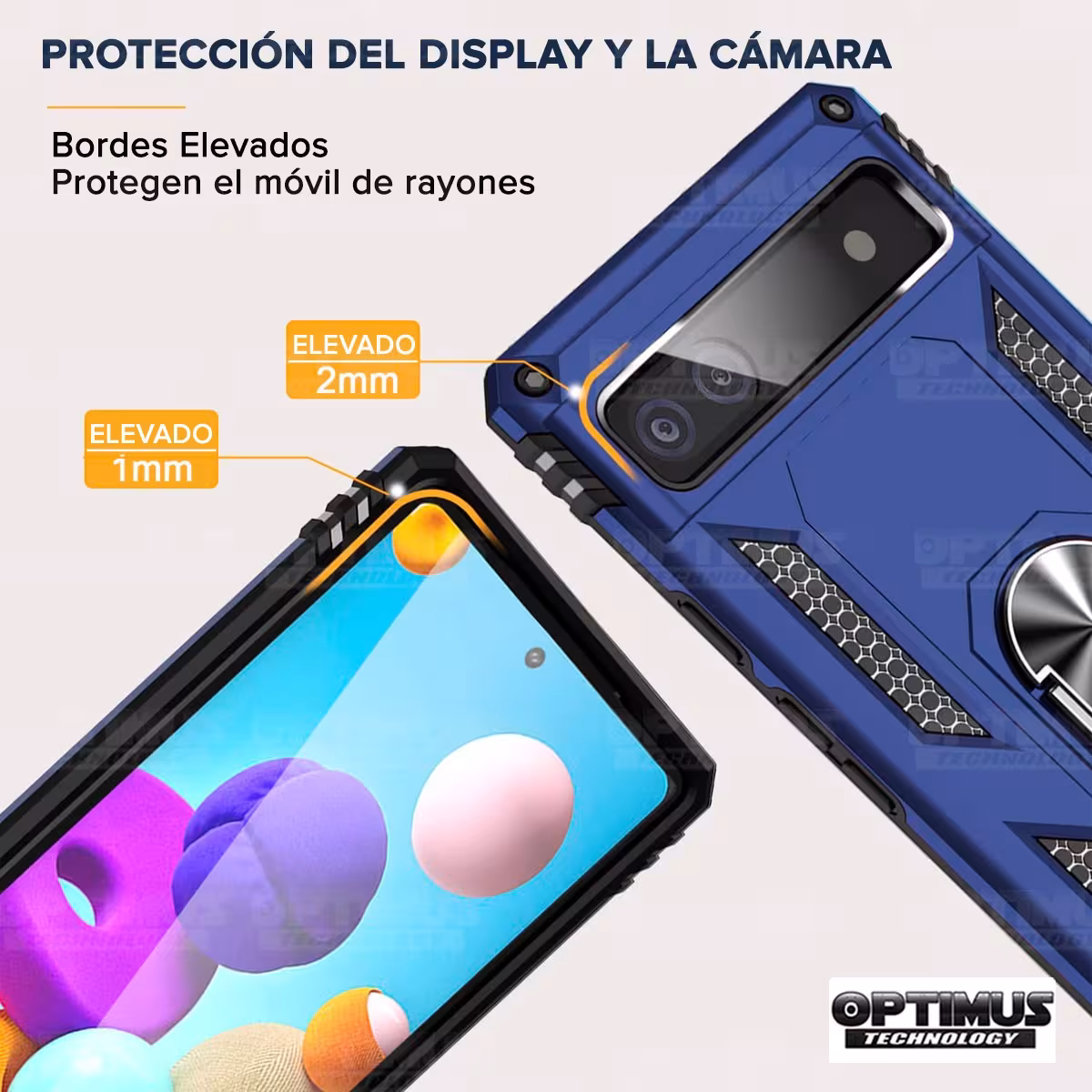 Estuche Case Forro Carcasa Protectora Anti-Shock doble capa con soporte para Celular Smartphone Google Pixel 6A 5G 2022
