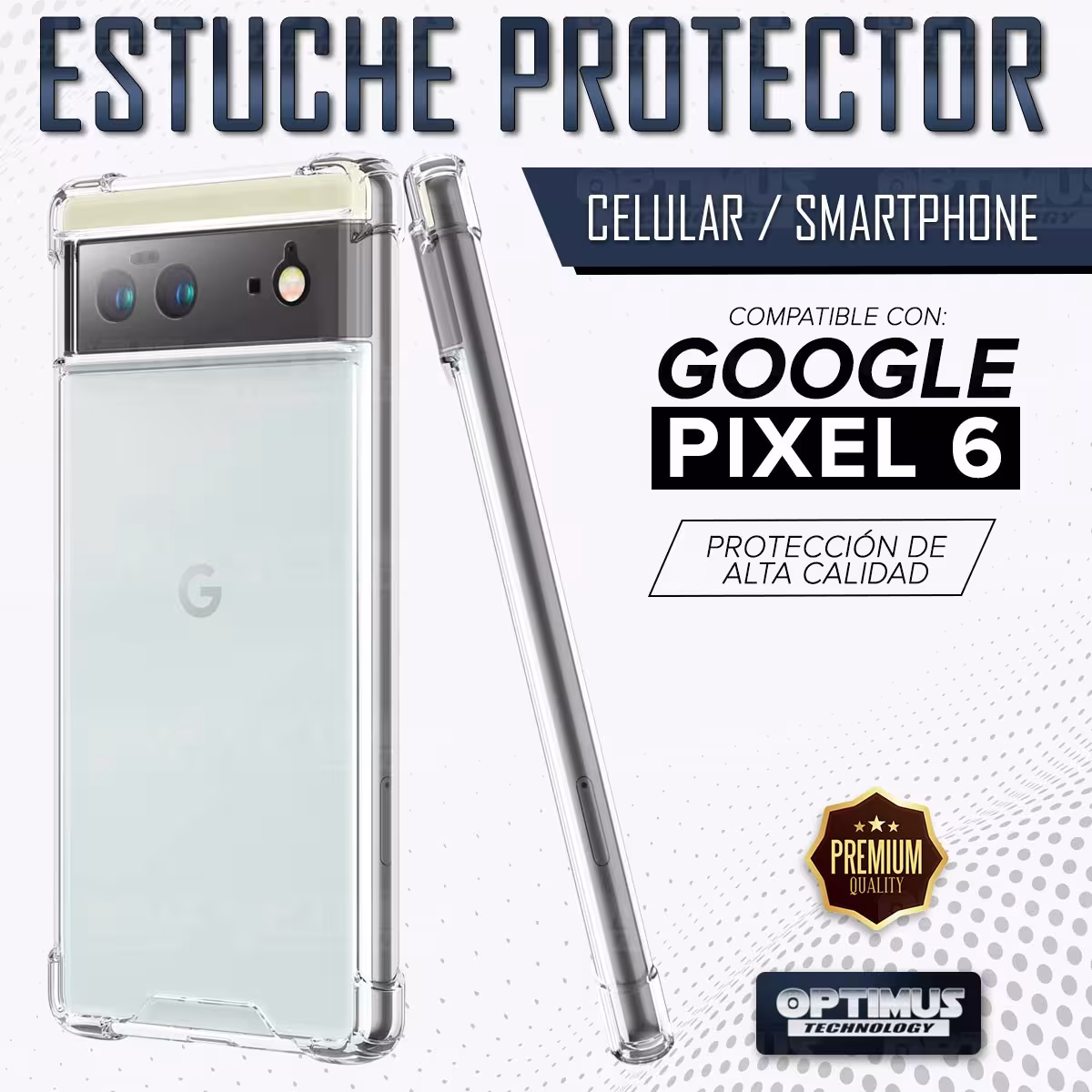 Estuche Case Forro Carcasa Protectora Delgada Anticaída para Celular Smartphone Google Pixel 6
