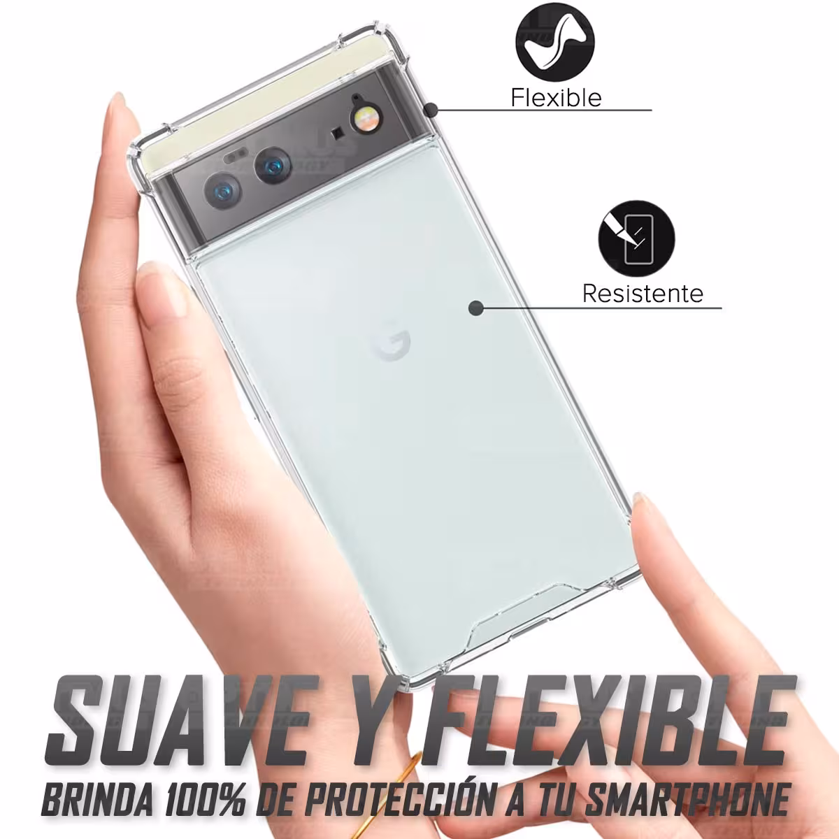 Estuche Case Forro Carcasa Protectora Delgada Anticaída para Celular Smartphone Google Pixel 6