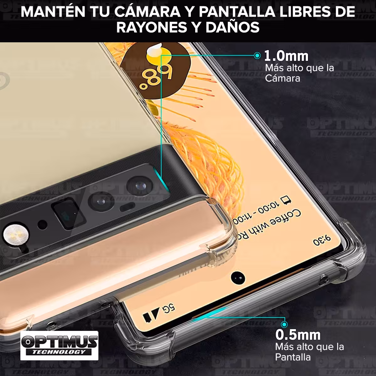 Estuche Case Forro Carcasa Protectora Delgada Anticaída para Celular Smartphone Google Pixel 6 Pro