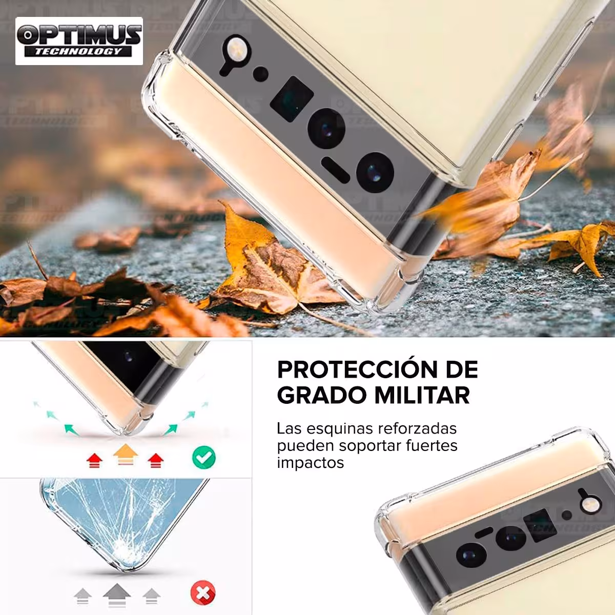 Kit Vidrio UV templado liquido y Estuche Case Forro Protector para Celular Google Pixel 6 Pro