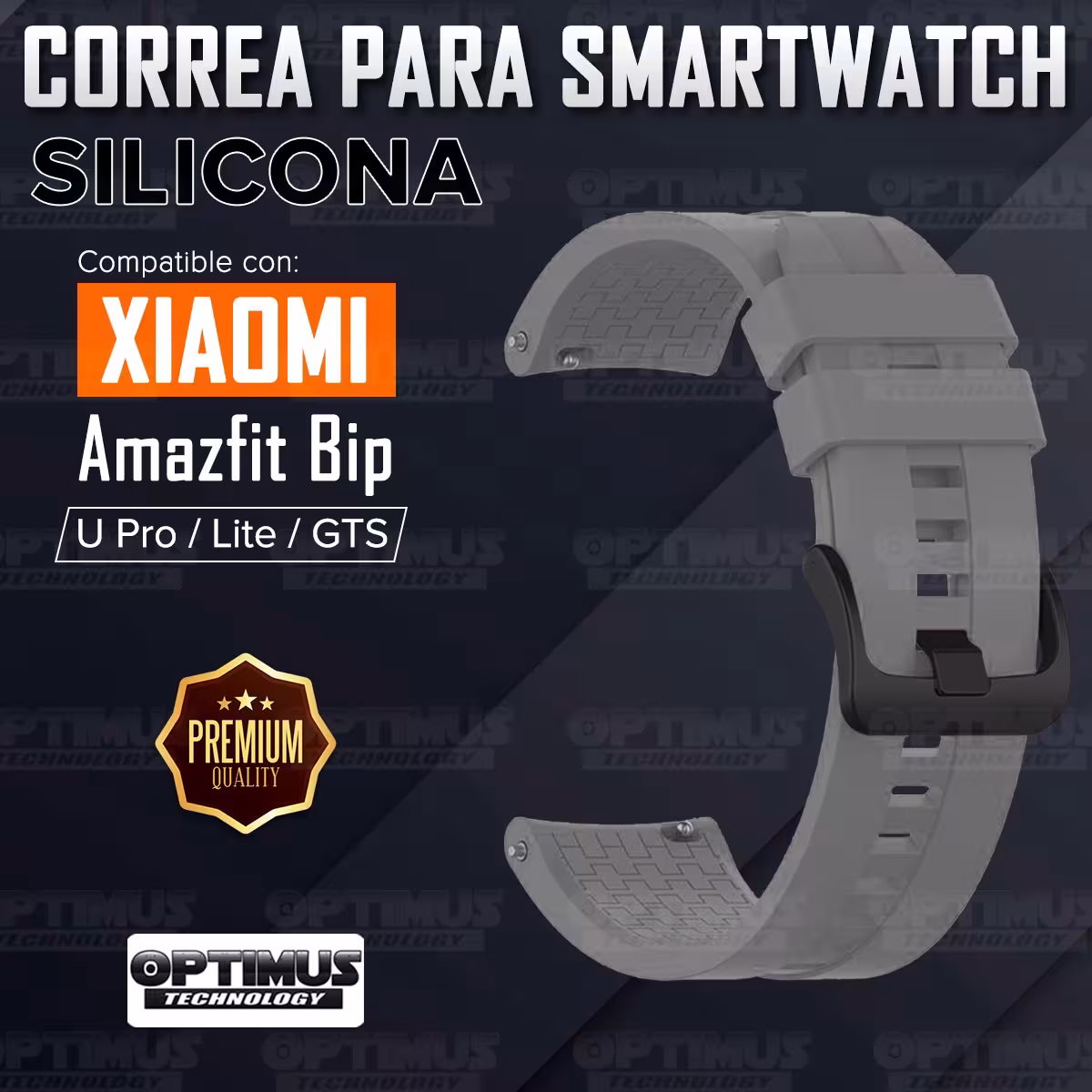 Banda Manilla Correa de Silicona 20mm para Reloj inteligente Xiaomi Amazfit Basic Bip U / Pro / Lite / S / GTS