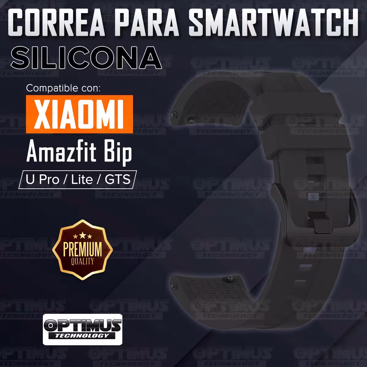Banda Manilla Correa de Silicona 20mm para Reloj inteligente Xiaomi Amazfit Basic Bip U / Pro / Lite / S / GTS