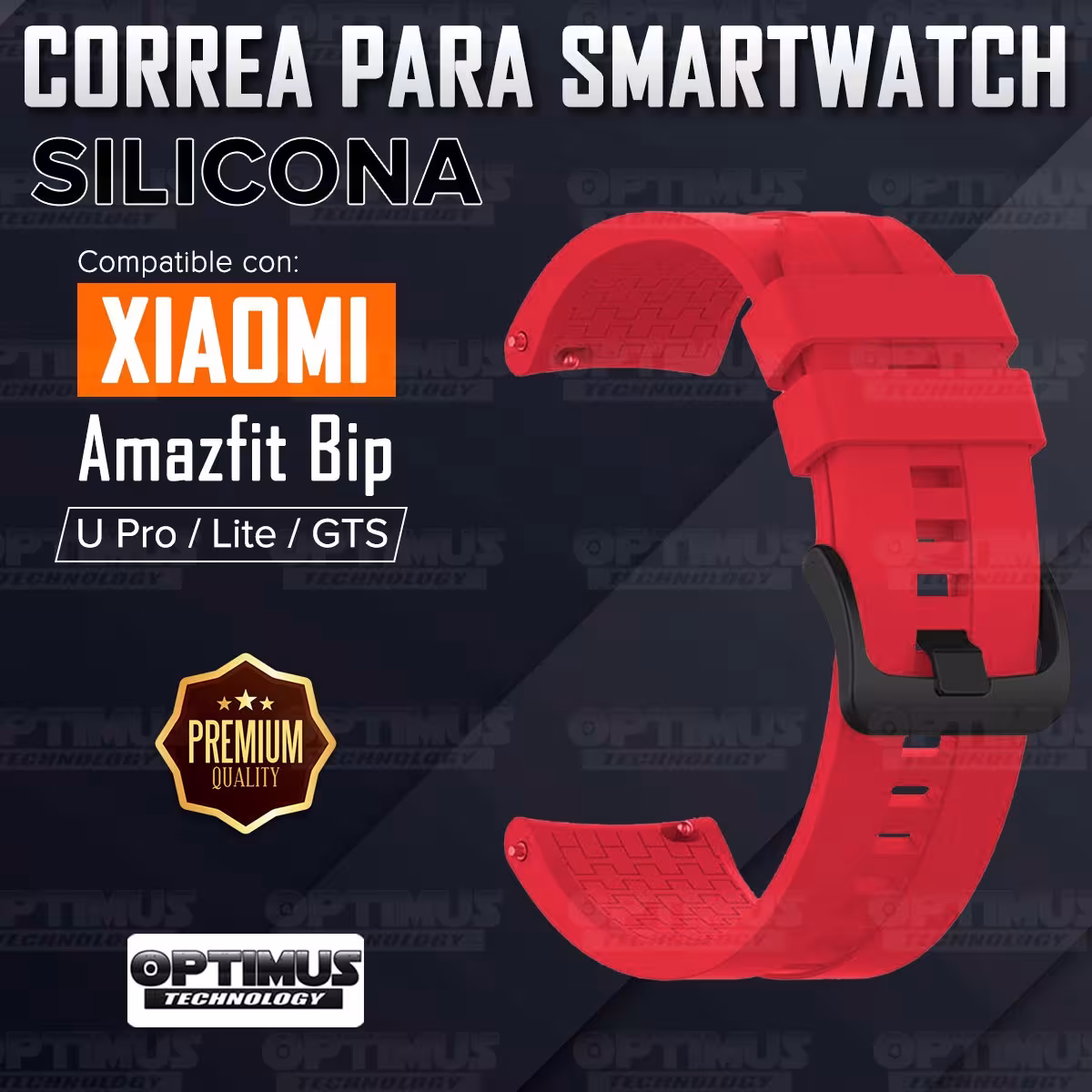 Banda Manilla Correa de Silicona 20mm para Reloj inteligente Xiaomi Amazfit Basic Bip U / Pro / Lite / S / GTS