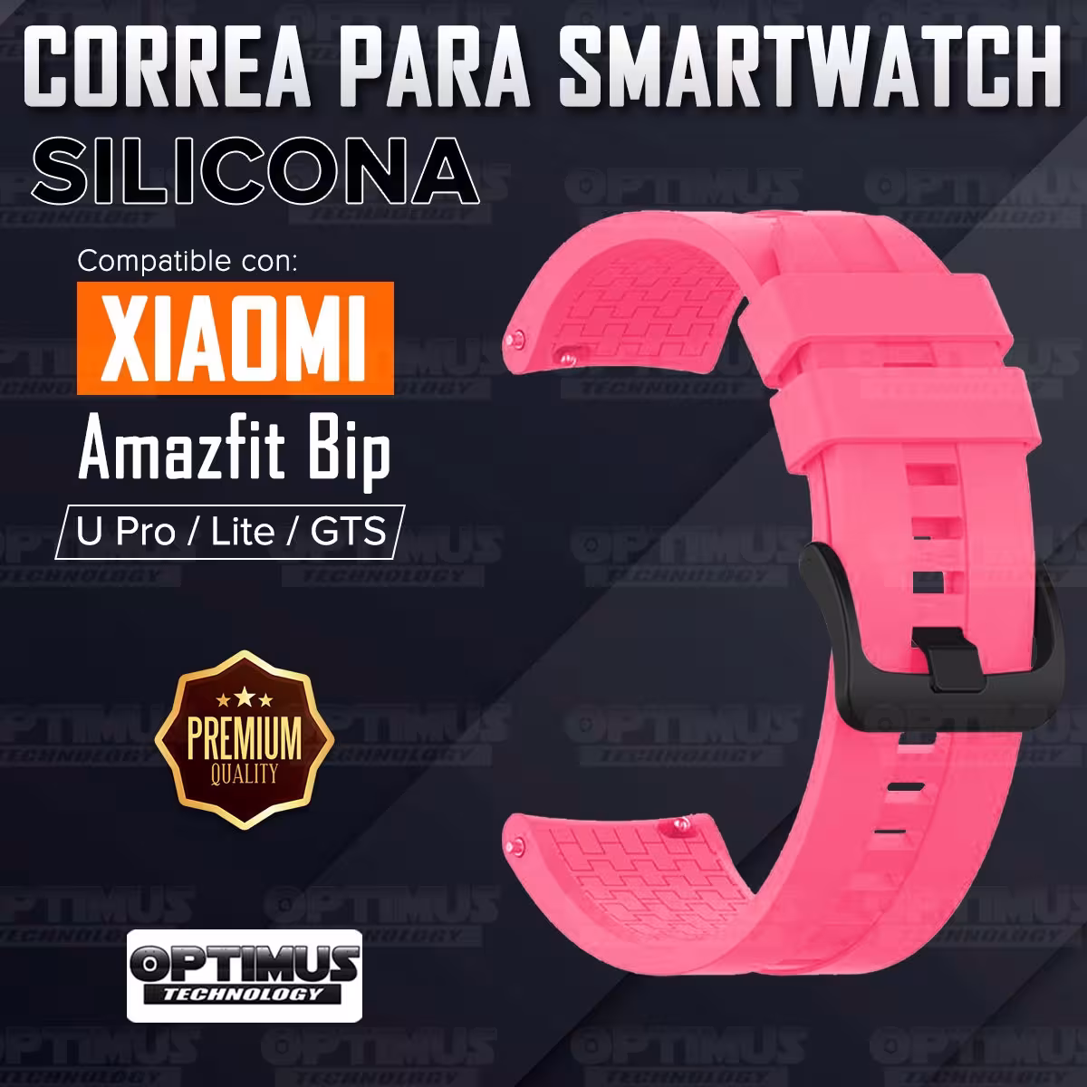 Banda Manilla Correa de Silicona 20mm para Reloj inteligente Xiaomi Amazfit Basic Bip U / Pro / Lite / S / GTS