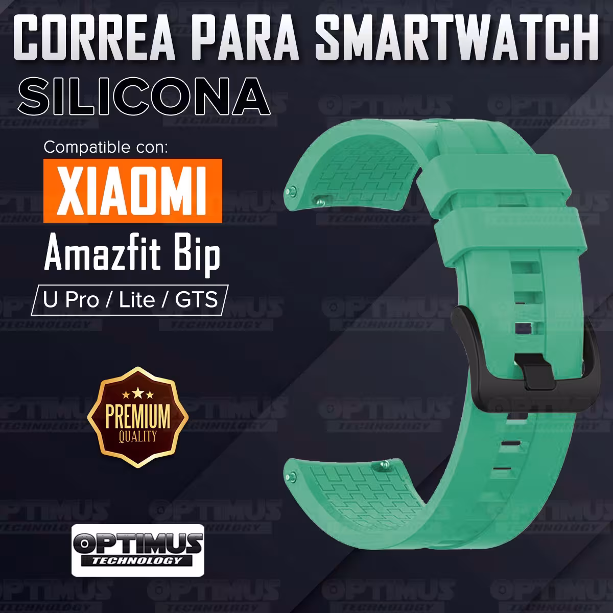 Banda Manilla Correa de Silicona 20mm para Reloj inteligente Xiaomi Amazfit Basic Bip U / Pro / Lite / S / GTS