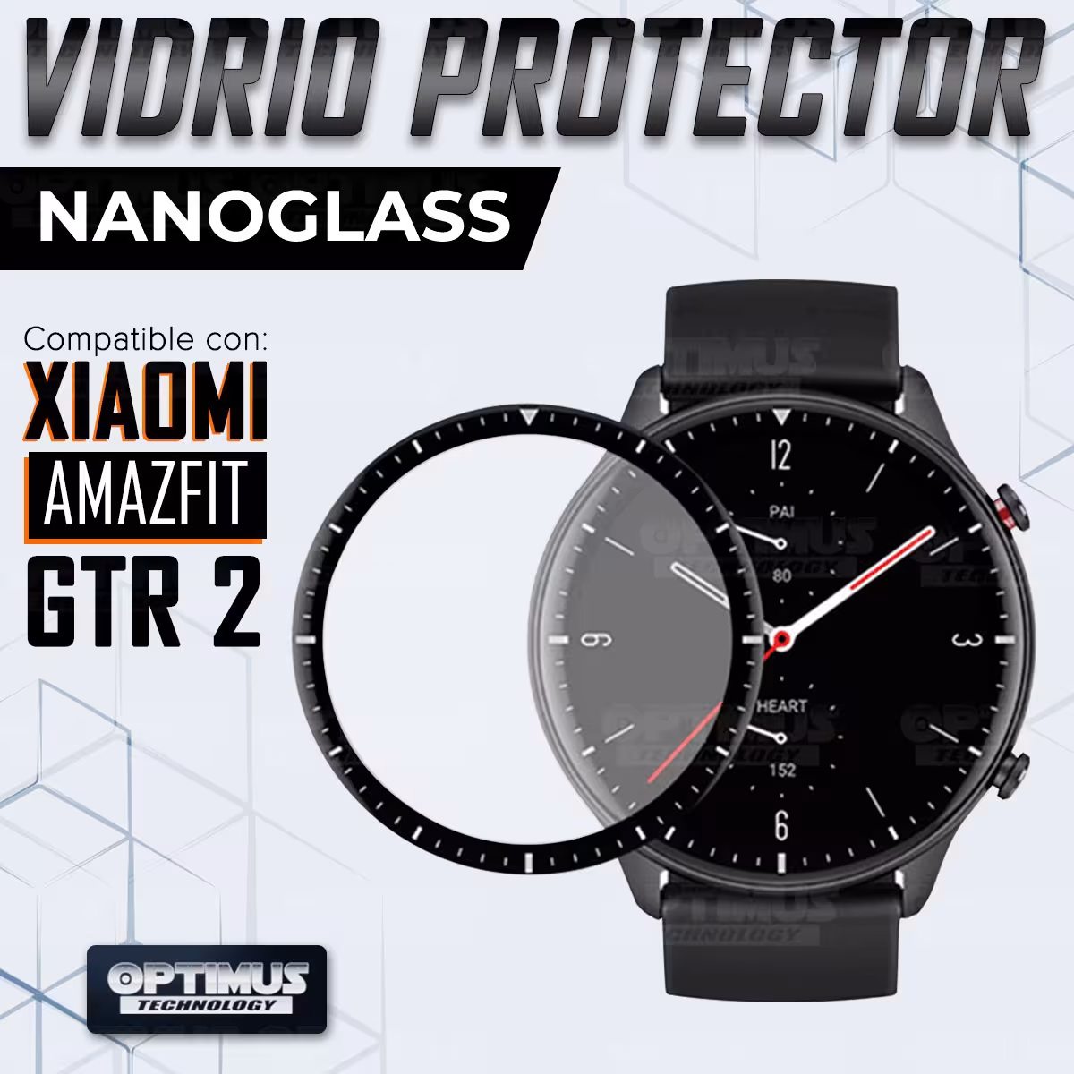 Vidrio Templado Cerámico Nanoglass Para Reloj Smartwatch Xiaomi Amazfit Fashion GTR 2 Classic / Sport