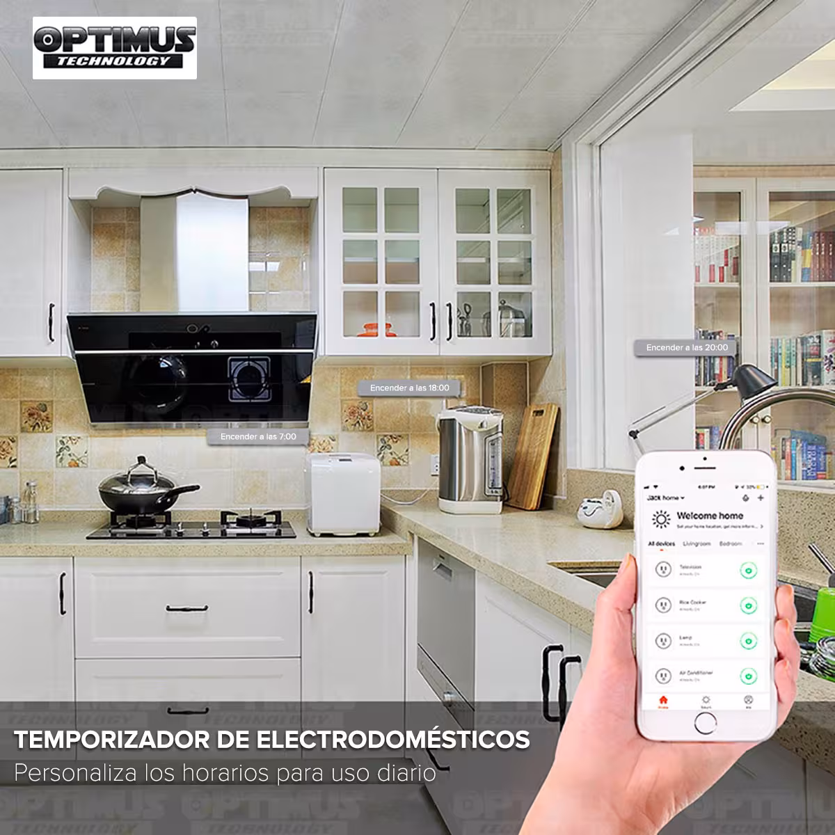 Mini Enchufe de salida inteligente Smart Plug Wifi compatible con Google Home Amazon Alexa Ahorro luz