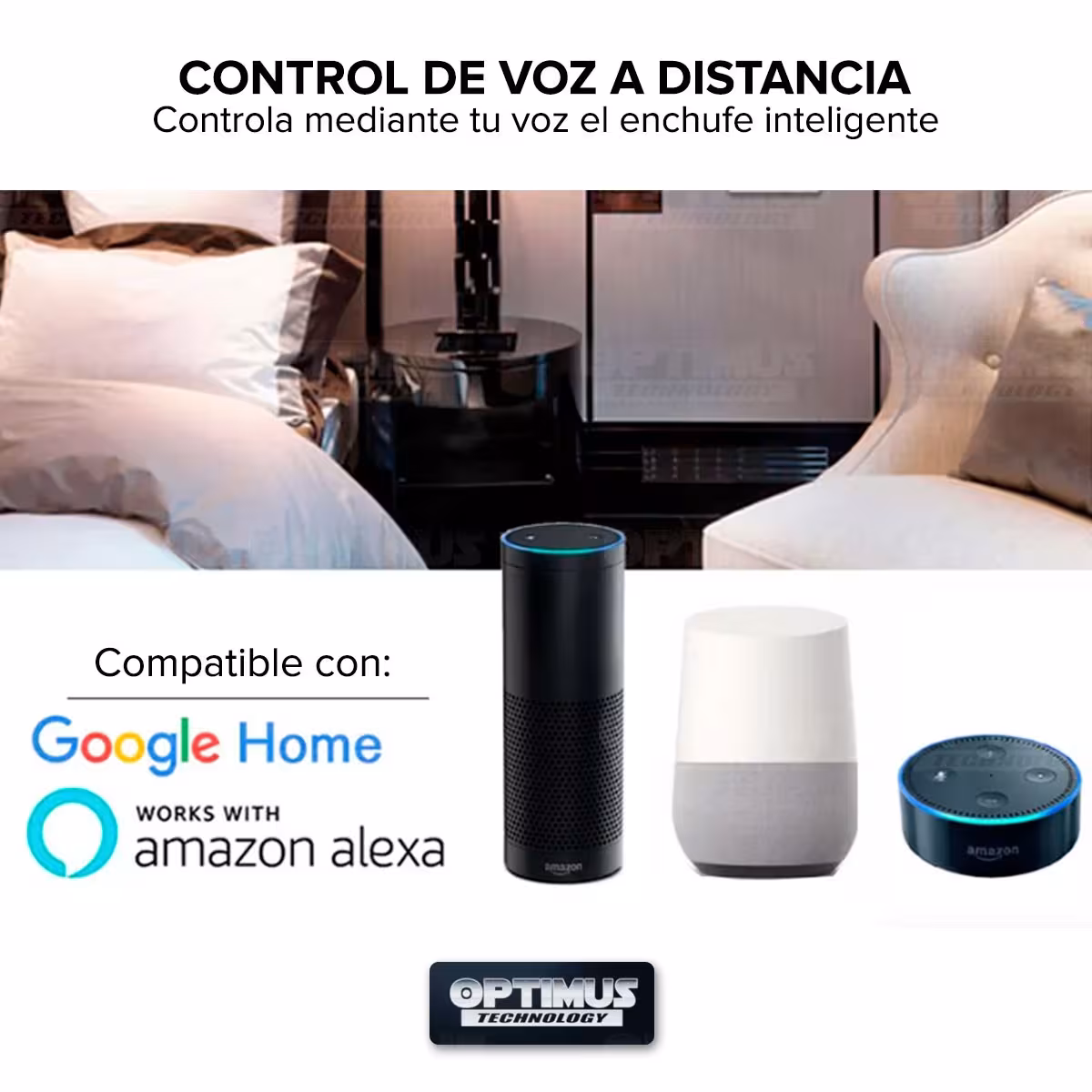Mini Enchufe de salida inteligente Smart Plug Wifi compatible con Google Home Amazon Alexa Ahorro luz