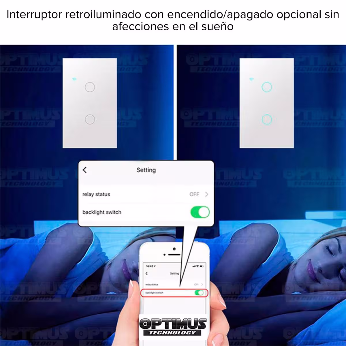 Interruptor de luz inteligente Wifi Smart Switch de 1 vía Táctil Panel de vidrio para Google Home Apple Home Kit Amazon Alexa