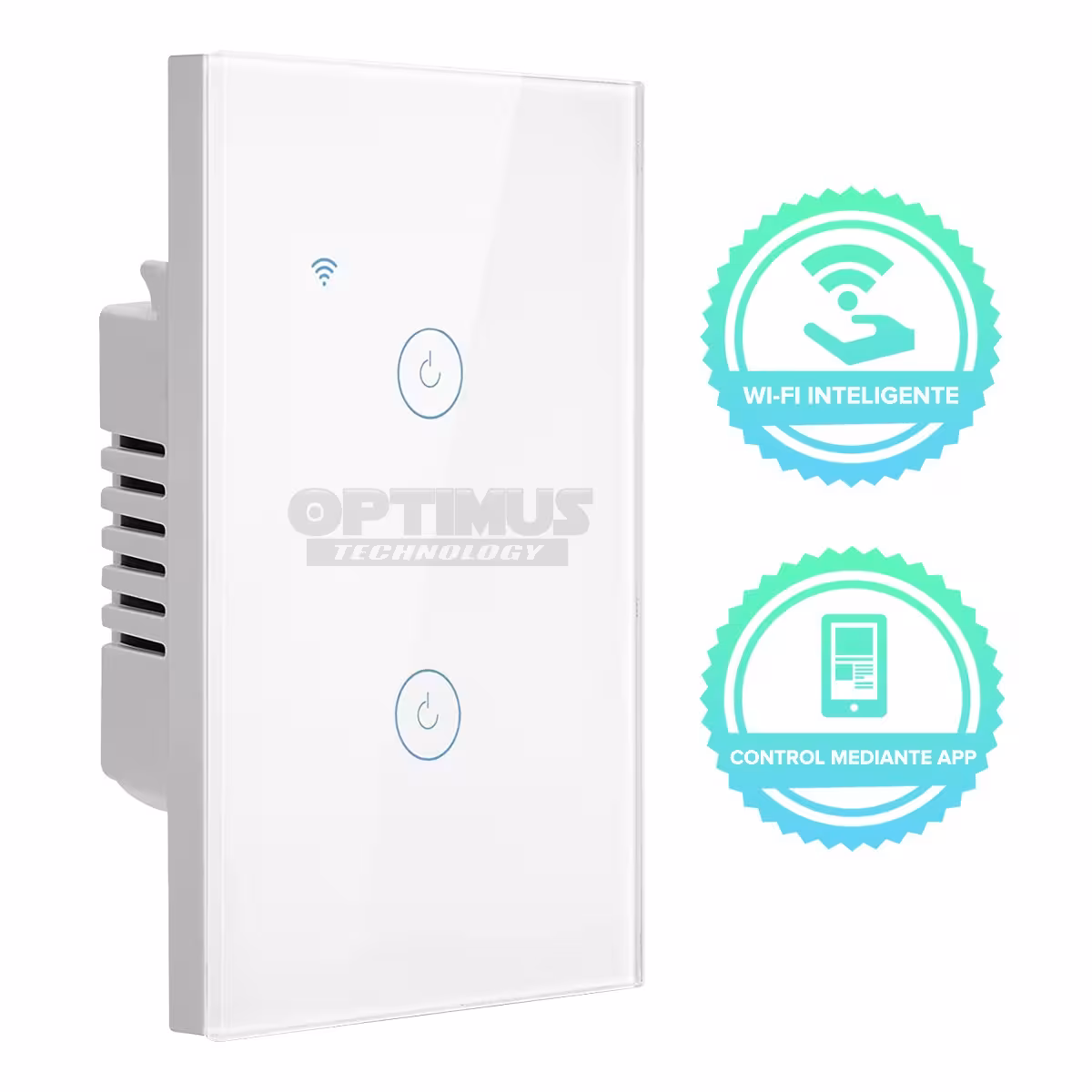 Interruptor de luz inteligente Wifi Smart Switch de 2 vías Táctil Panel de vidrio para Google Home Apple Home Kit Amazon Alexa