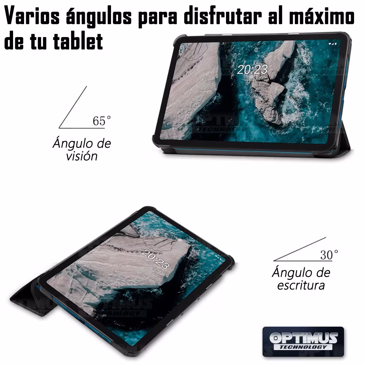 Kit Case Folio Protector + Teclado Mouse Touchpad Bluetooth para Tablet Nokia T20 10,4 Pulgadas 2021 TA-1397 / TA-1394 / TA-1392