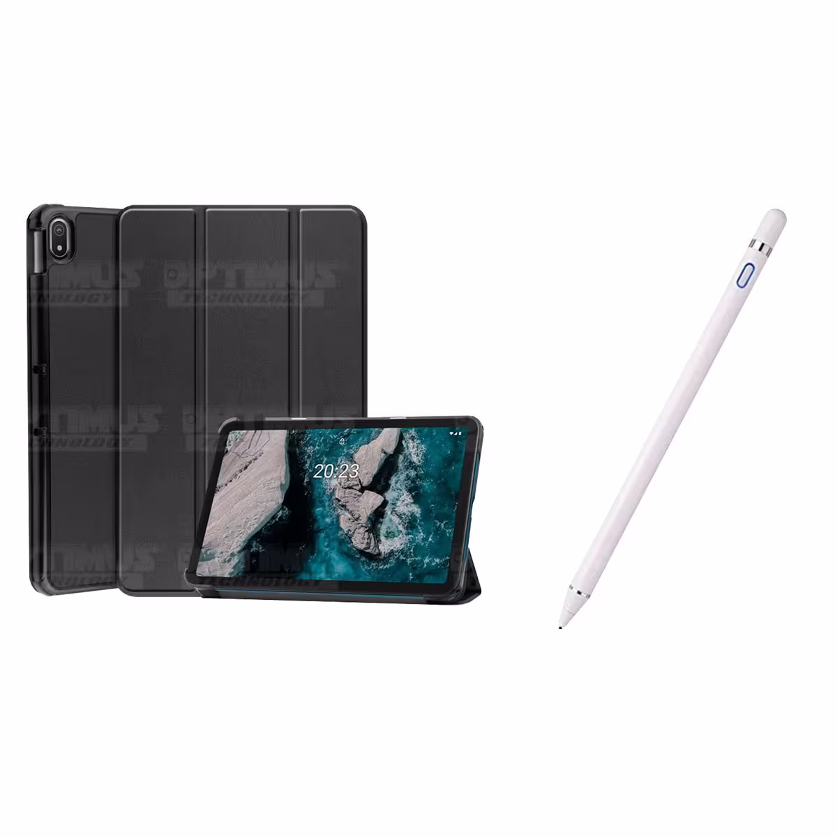 Kit Case Forro Protector + Lápiz Óptico Digital Stylus Pen para Tablet Nokia T20 10,4 Pulgadas 2021 TA-1397 / TA-1394 / TA-1392