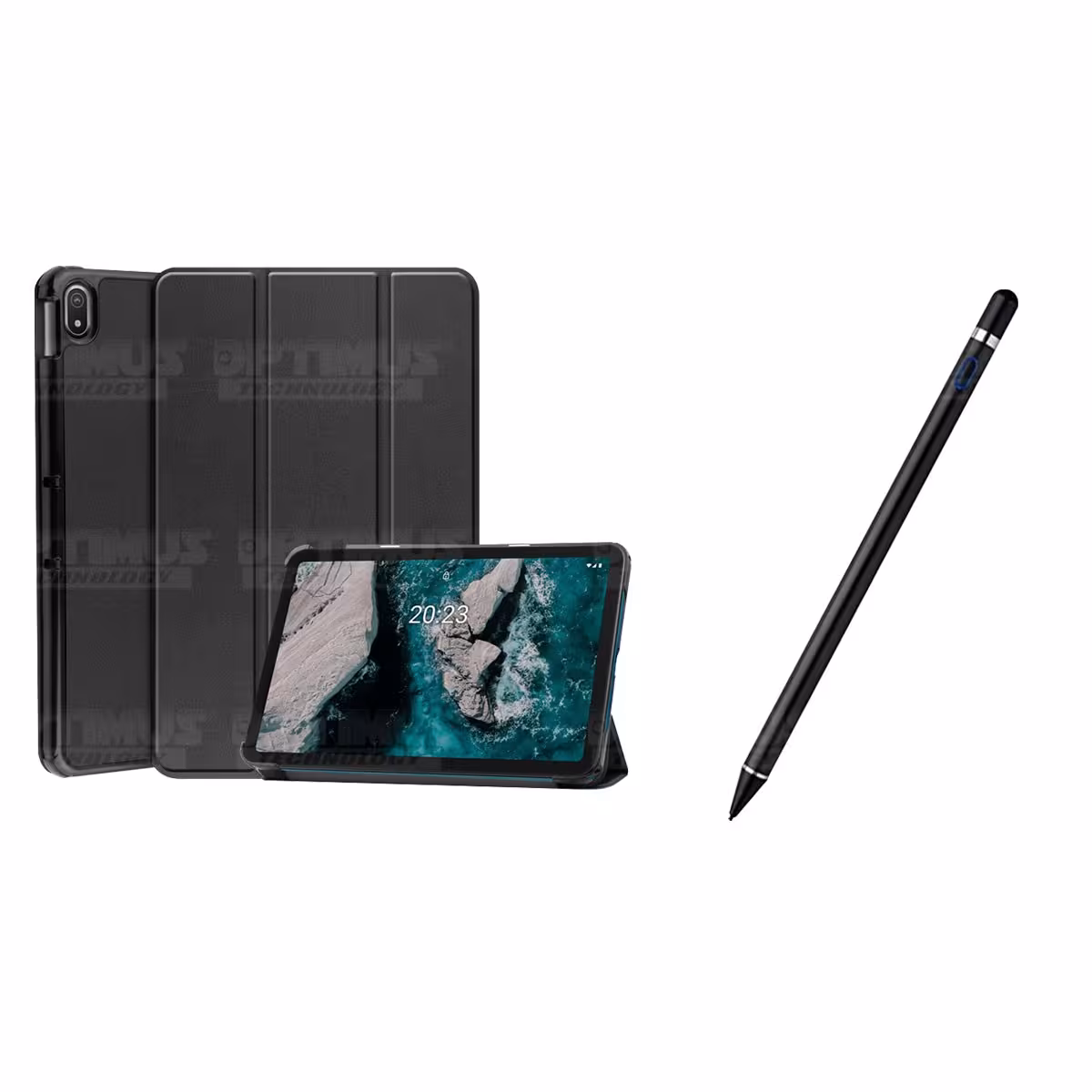 Kit Case Forro Protector + Lápiz Óptico Digital Stylus Pen para Tablet Nokia T20 10,4 Pulgadas 2021 TA-1397 / TA-1394 / TA-1392